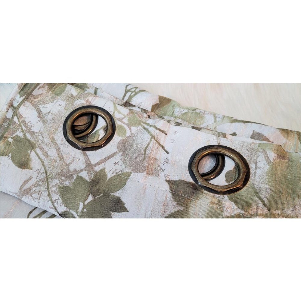 3 Achim Tranquil Lined Grommet Black Out Curtain Greenery Panels 50x84 NEW - Picture 7 of 16
